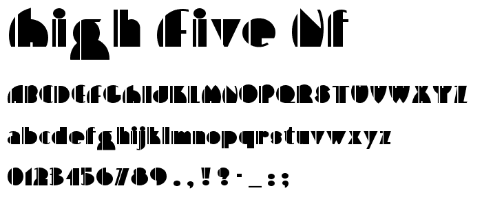 High Five NF font